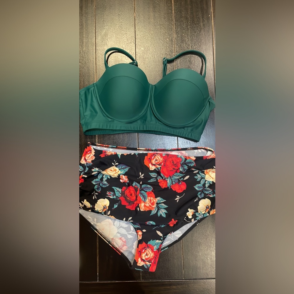 XL High Waisted Bikini Swimsuit